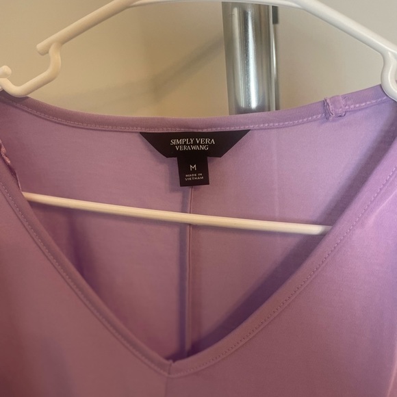 Women’s Simply Vera Wang Ruched-Shoulder Dolman Tee - Picture 6 of 7